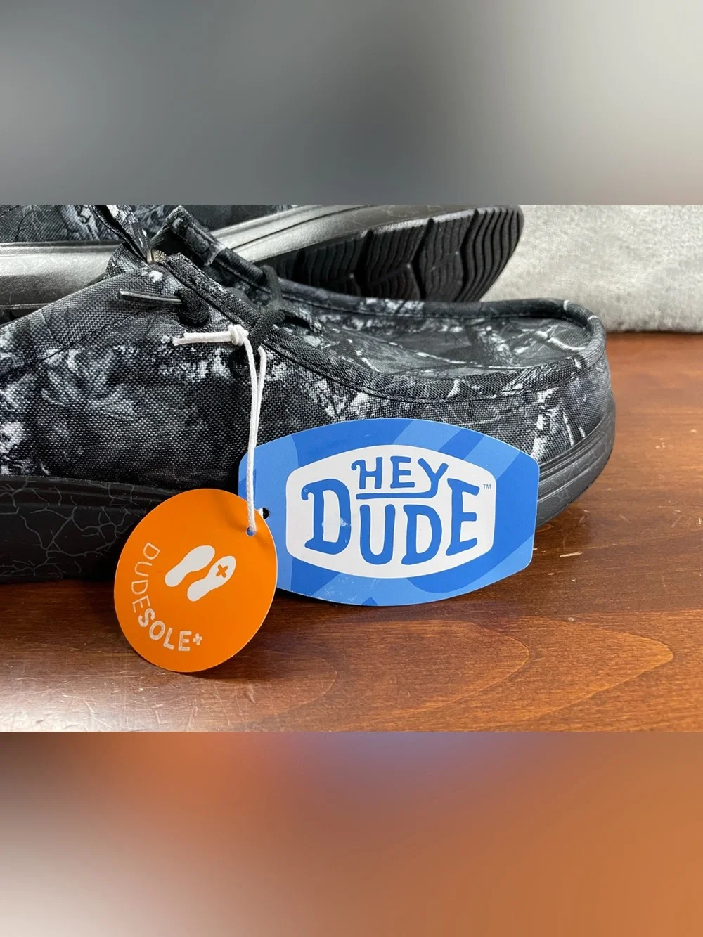 Hey Dude Jelly Roll Wally Comf Slip Limited Edition Black Camo Mens 13 Loafers